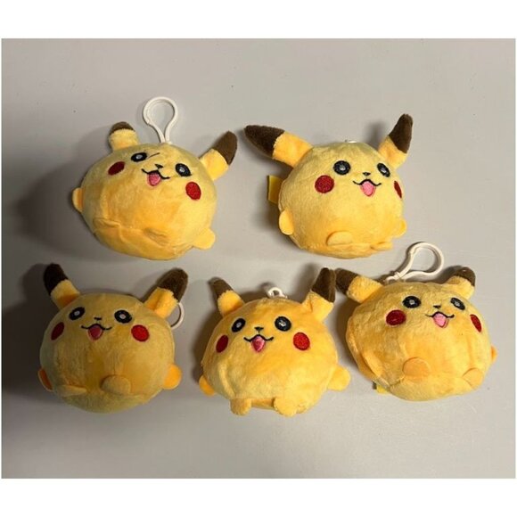 Pokemon Pikachu Clip-On Plushie Keychain set of 20Pk Pokémon - Picture 3 of 5